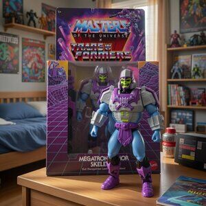 MOTU x Transformers Megatron Armor Skeletor 2025 Mattel Origins MOC NEW Sealed